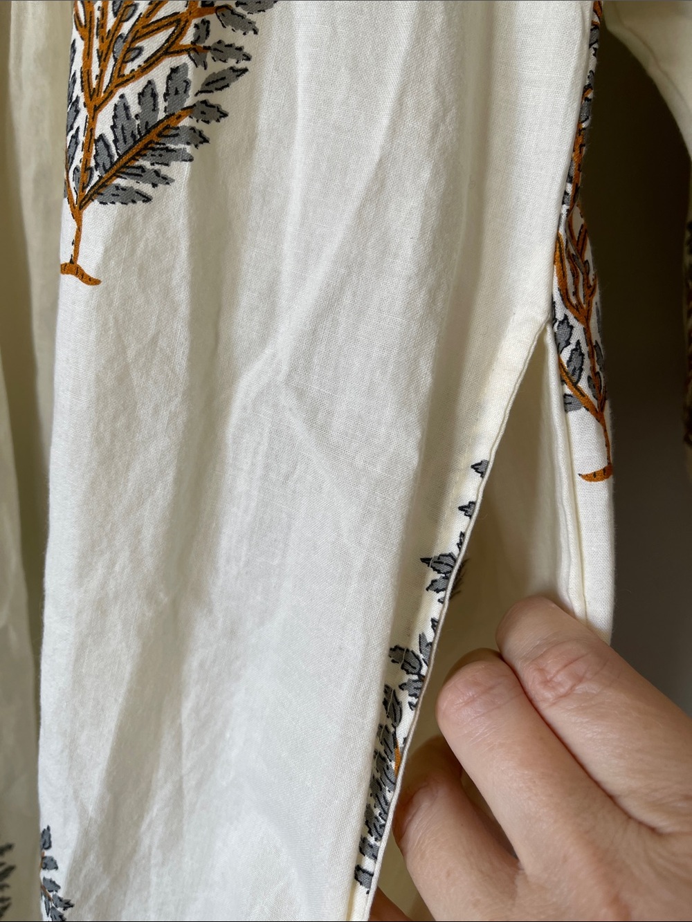Mes Filles Sadie Caftan Boho Dress Botanical print - Picture 2 of 12